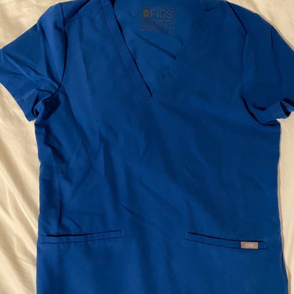 Royal blue figs scrubs
